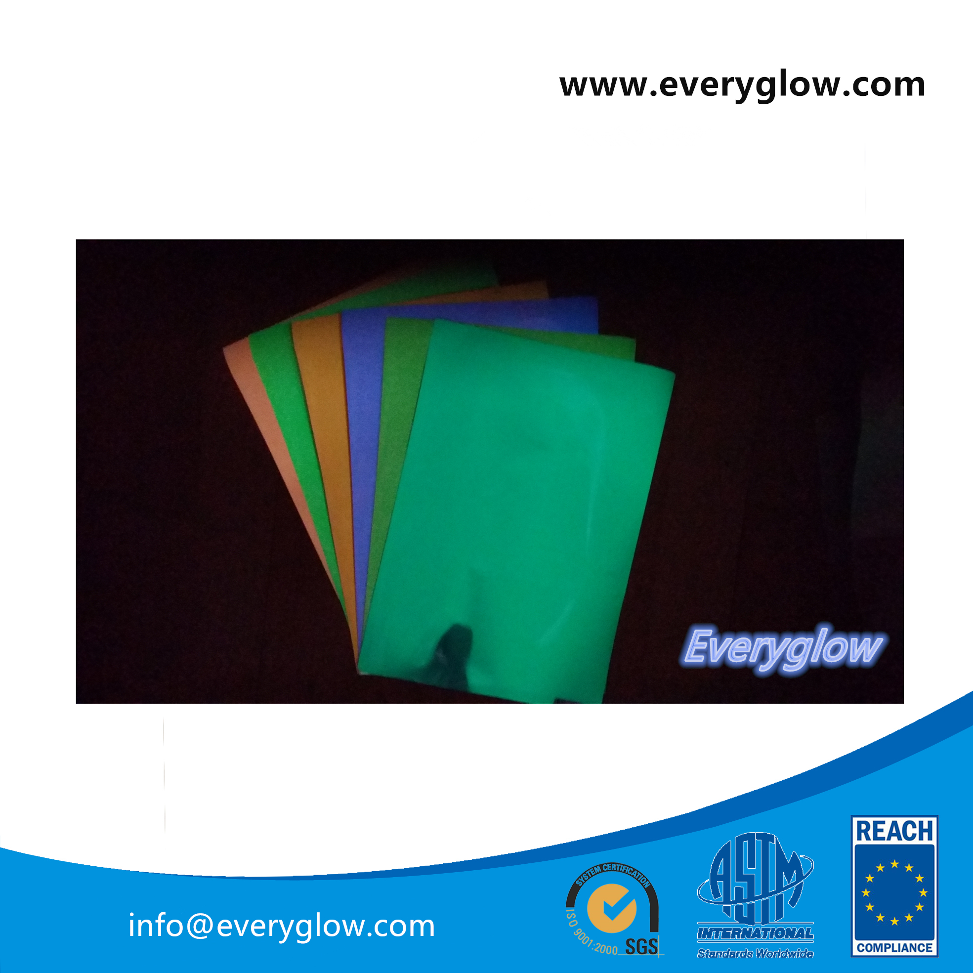 Glow in the dark PU heat transfer vinyl - EVERYGLOW