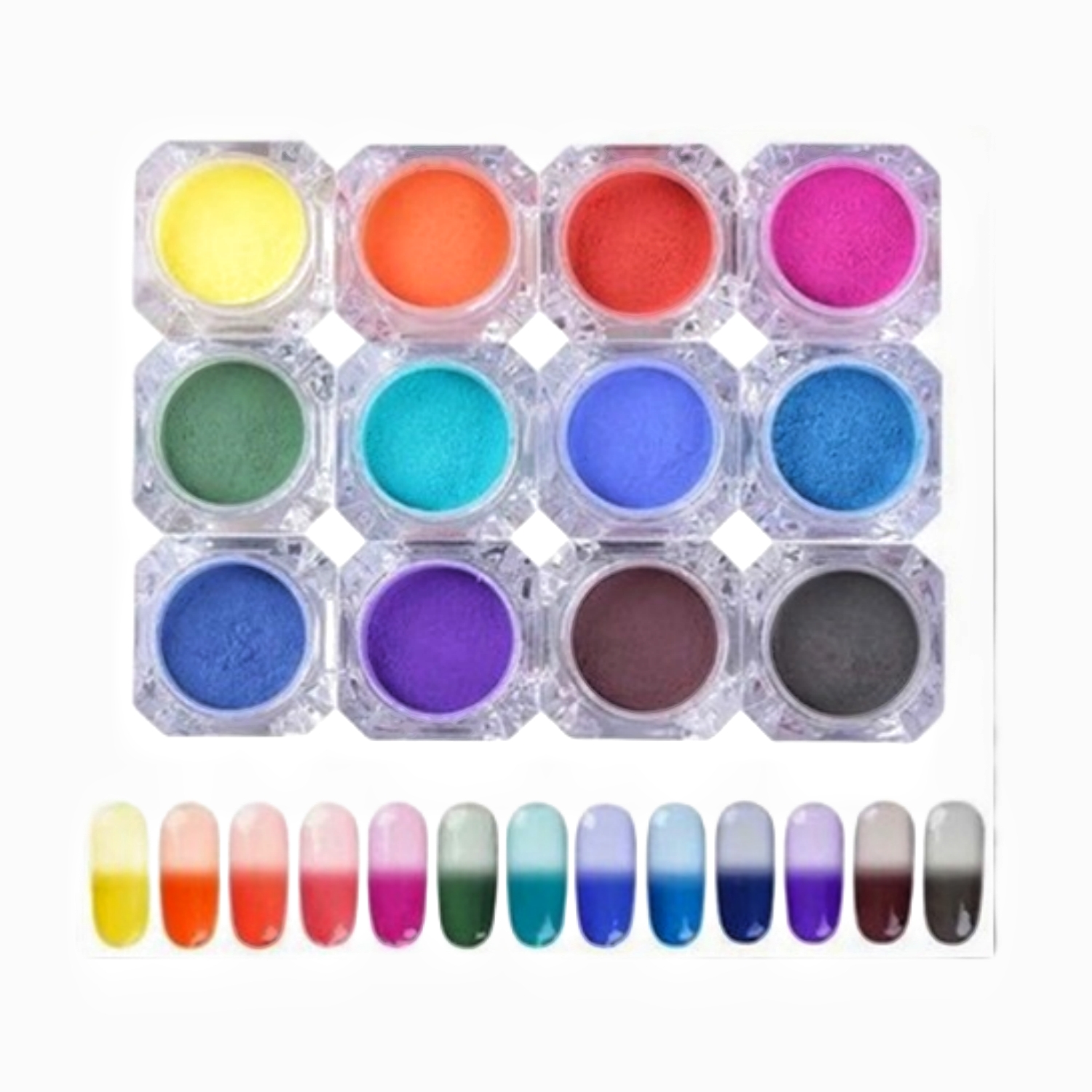 Thermochromic Pigments - Rainbow Pack (7 Colors) : ID 4233